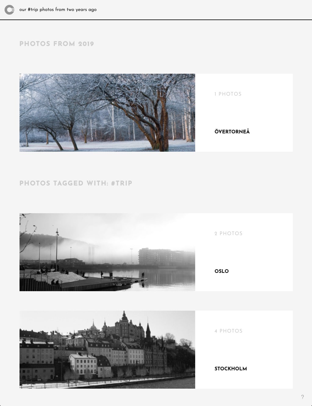 Searching for Tagged Photos using Natural Language in Cryptee Photos